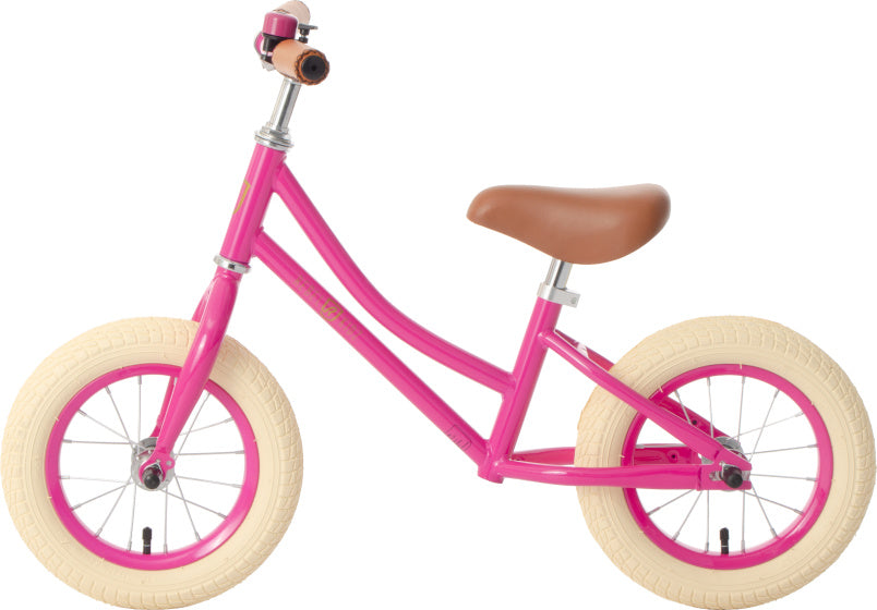 Rebel Kidz 12.5, Fuchsia. Mit einstellbarem Lenkrad und Sattel