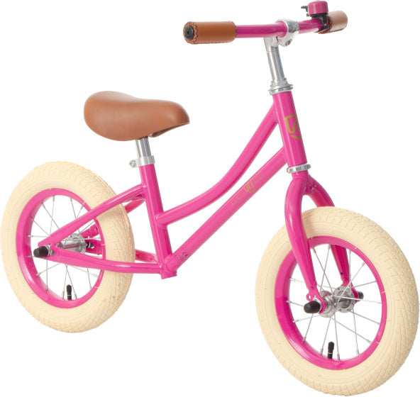 Rebel Kidz 12.5, Fuchsia. Mit einstellbarem Lenkrad und Sattel