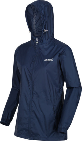 Regatta Pack-it III Regenjacke Damen Dunkelblau Größe L.