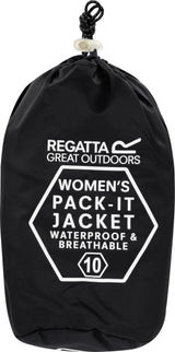 Regatta Pack-it III Regenjacke Damen Schwarz Größe m