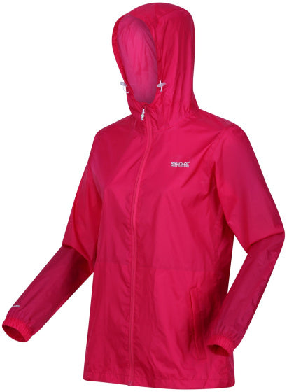 Regatta Pack it iii Shell Jacket Ladies Pink Size L.