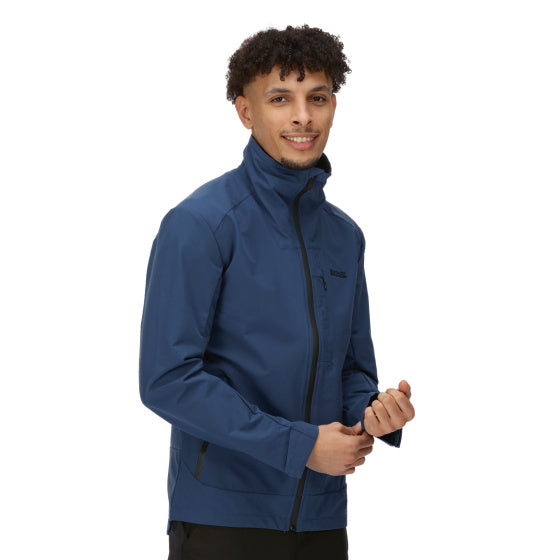Regatta Overmoor Softshellcoat Männer Blau Größe xl