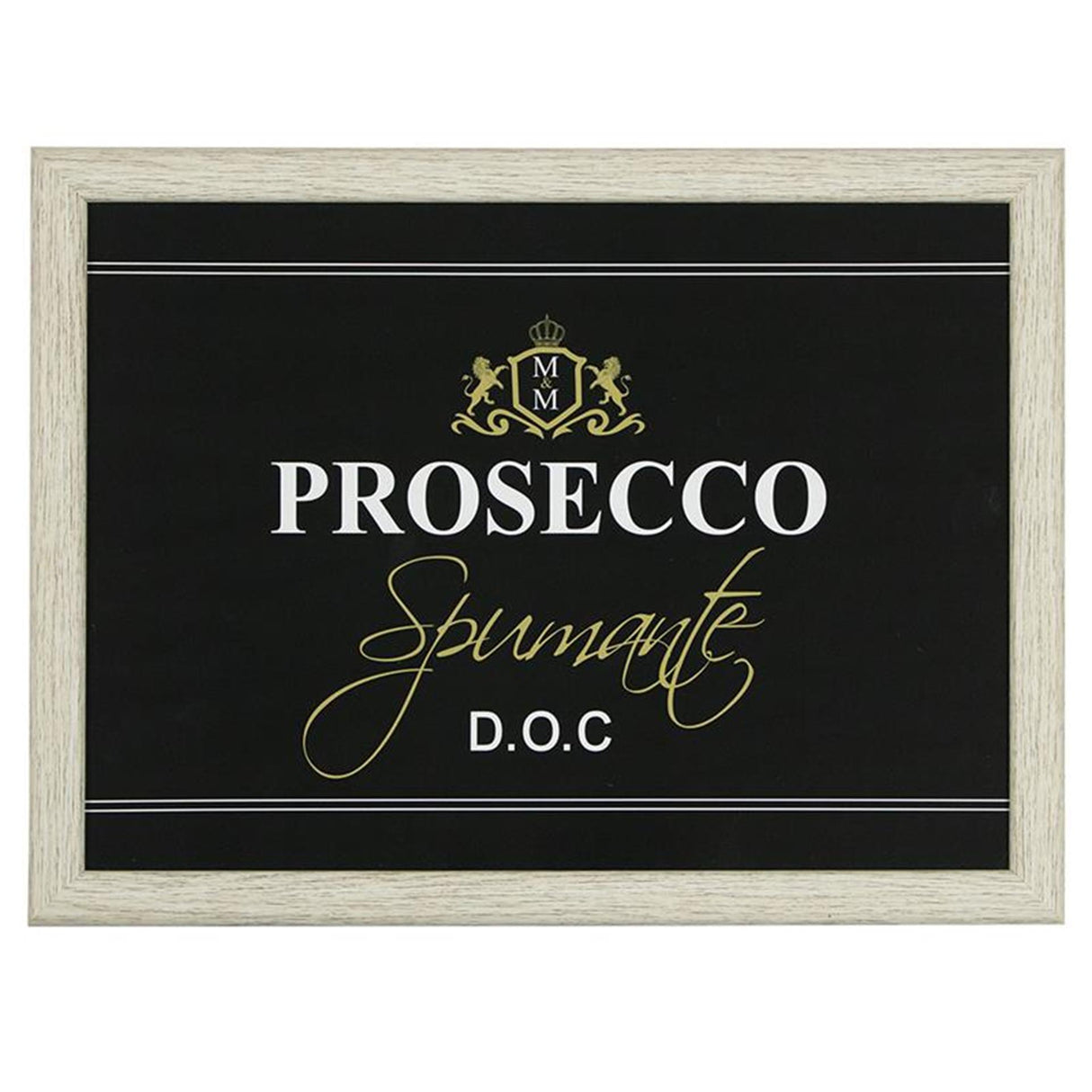 Mars mehr Schoßkissen Prosecco Schwarz 43x33x9cm