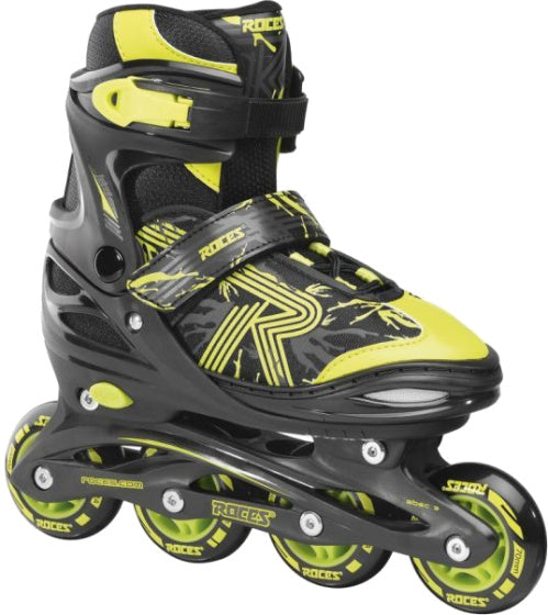ROCES Inline Skates schicken 3.0 Softboat 82A Schwarze gelbe Größe 34-37