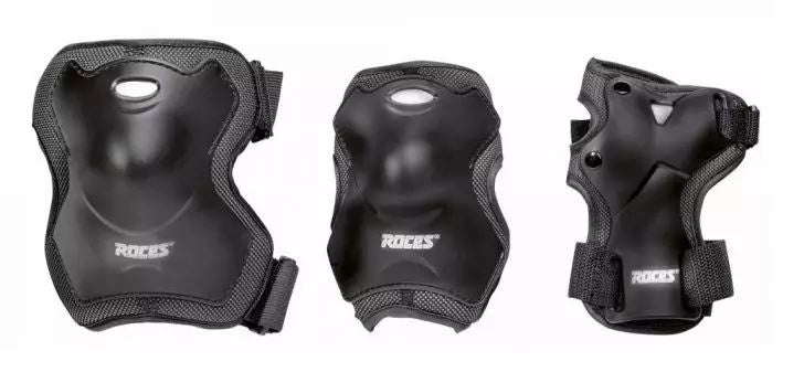 Roces Skate Protection Set Super Unisexe Black Taille L 6 pièces