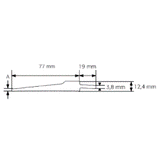 Rodcraft Sägeblatt 32 Zähne, Länge 77 mm, signiert – 670846055