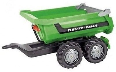 Rolly Toys Trailer Rollyhalpipe Deutz-Fahr 89 x 45 cm Grün