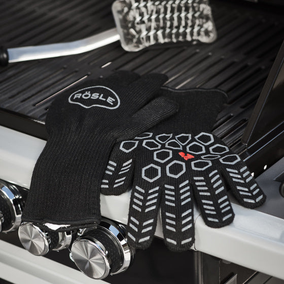 Rösle Premium -Grillhandschuhe 33,5 cm schwarz 2 Stücke