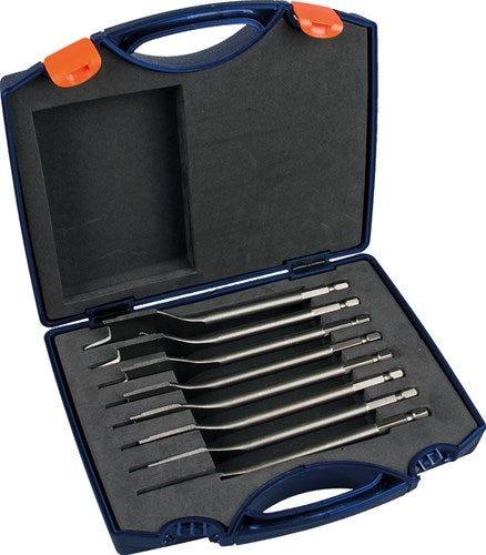Rotec 8-teiliges Schnellbohrer-Set 12-14-16-18-20-22-25 und 32 im Kunststoffkoffer - 900.1022k - 900.1022k