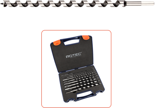 Rotec 900.1065 9-dlg. slangenborenset type '240', ø4-18 x 230 mm - 900.1065