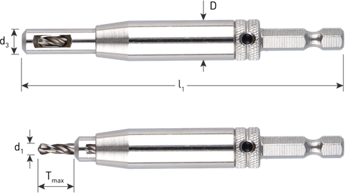 Rotec hss scharnierboor | 1 4 -bitopn. e6.3 | ø3,5 (schroef ø5-5,5) - 268.0005