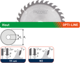 Rotec opti-line hm cirkelzaagblad voor handmachines | ø160x2,2x20 | z=48 | tf-uni - 553.0132