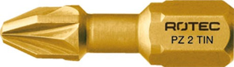Rotec pro insertbit pz 1 l=25mm c 6,3 torsion tin - 10 stuks - 8042001 - 804.2001