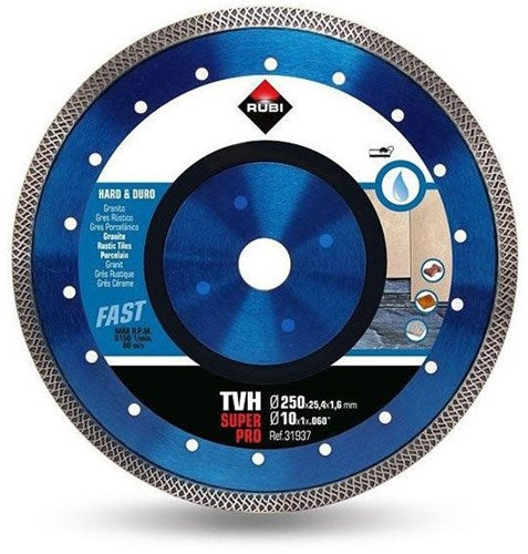 Rubi diamantschijf turbo viper (tva) | 250 x 1,6 x 25,4 mm - 31937