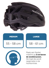 Rucanor Grav Fahrradhelm MTB und E-Bike verstellbar schwarz Größe 58-61 cm (L)