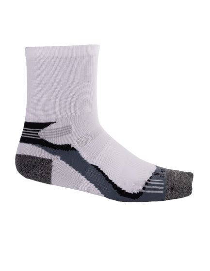 Rucanor Running Socken lang 2-Pack weiß grau Größe 43-46