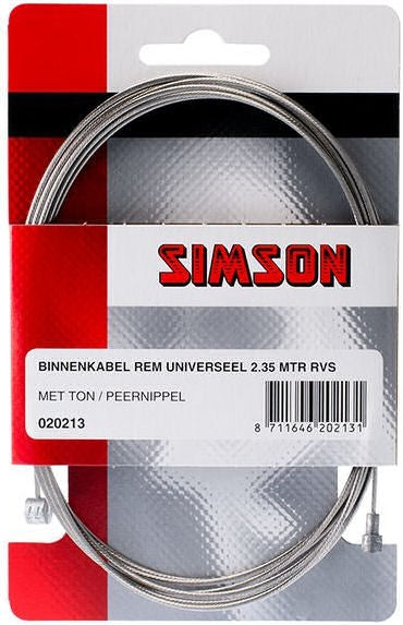 Simson Inner Cable Rem 2250 mm Edelstahl Silber