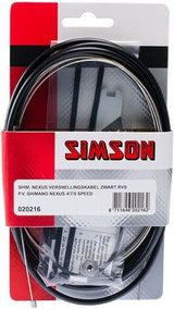 Simson Gear kabel sæt Nexus 1700 2150 mm sort sølv