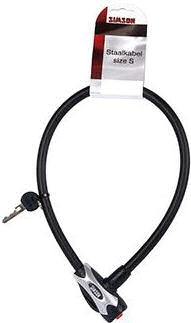 Simson Cable Lock Stahl 12x65 cm schwarz