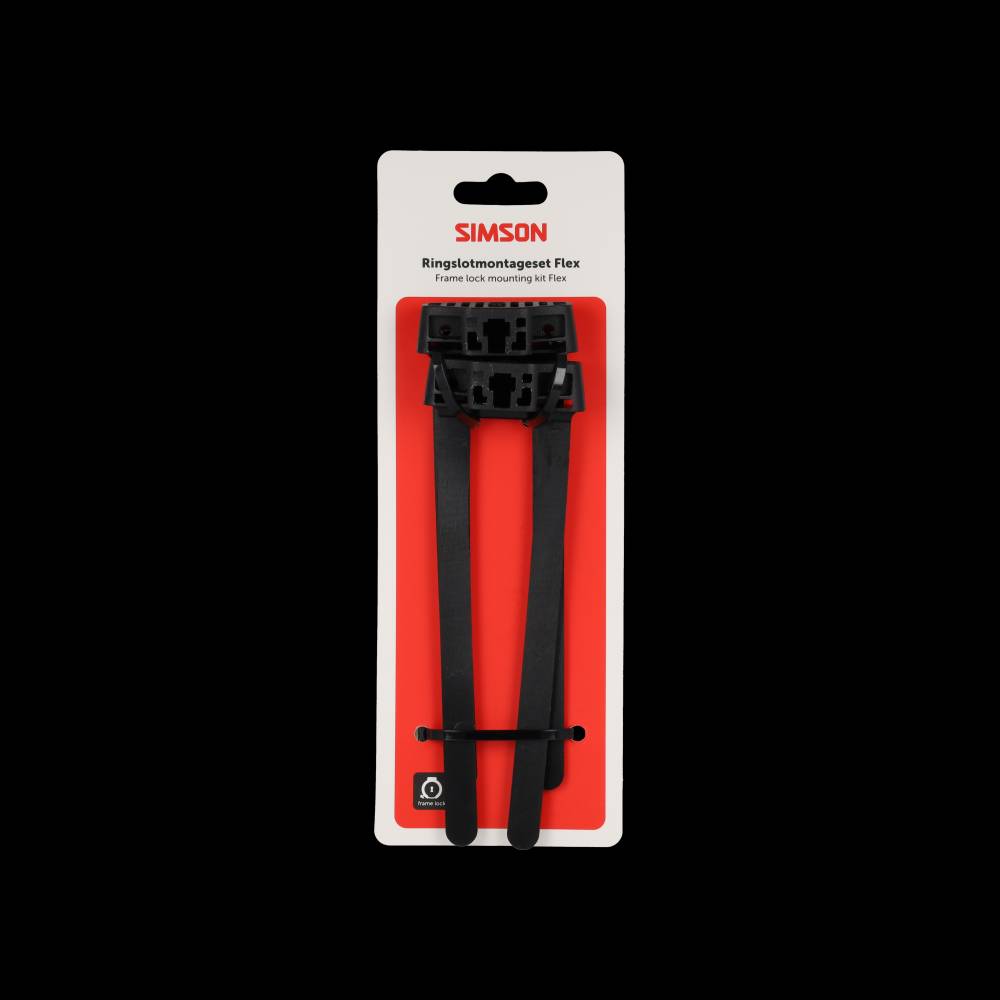 Simson ringslot montageset - flexibele installatie - geschikt voor alle fietsen - stalen en aluminium frames