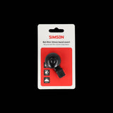 Simson fietsbel mini 32mm flex-band bevestiging zwart