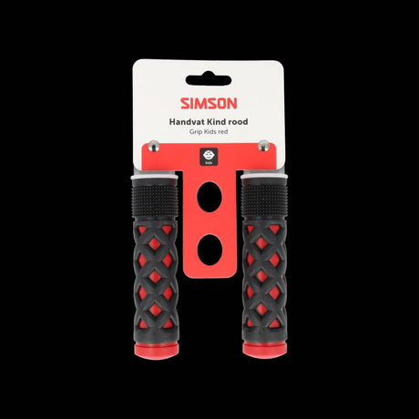 Simson handvatten kinder rood-zwart