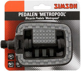 Simson -Pedale setzen Metropool 9 16 Zoll grau schwarz