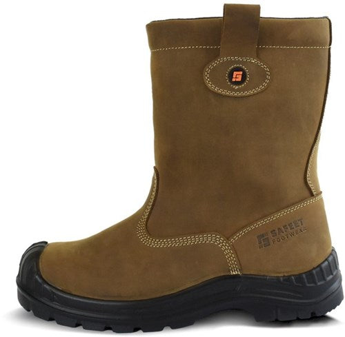 Safeet lucca werklaars gevoerd s3 | bruin | maat 44 - 8719388022338