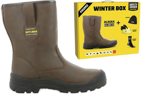 Safety jogger alaska laars s3 winter box | bruin | maat 42 - 00.118.068.42