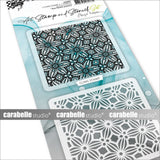 Carabelle Studio • Kunststempel-Schablonenset mit Sternblumenmuster