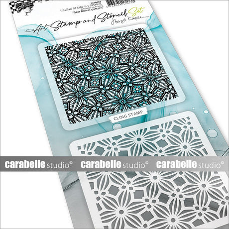 Carabelle Studio • Kunststempel-Schablonenset mit Sternblumenmuster
