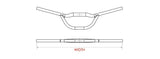Satori Satori Aero Ø31.8mm B = 700 mm Matt Schwarz