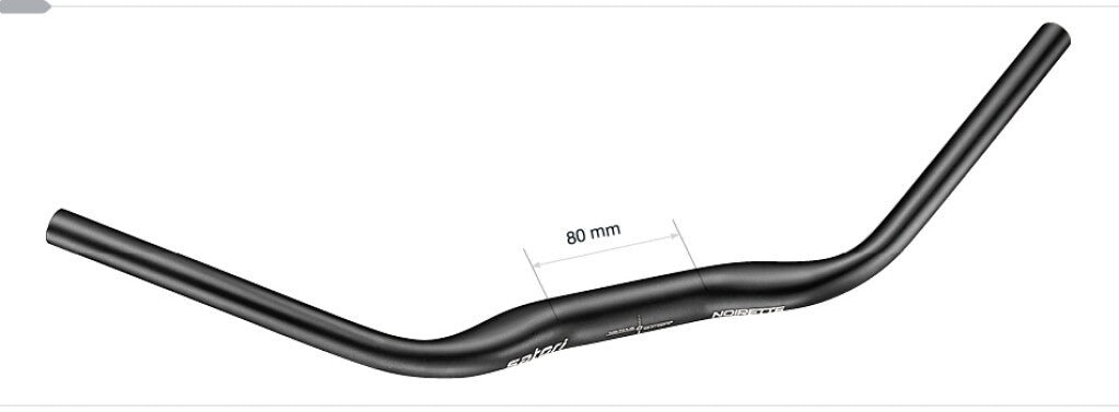 Bend di sterzo a Nero Satori 31,8 mm Matte Black 630mm (e-Bike)