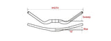 Satori Noirette Lenkung Biegung 31,8 mm mattschwarz 630 mm (E-Bike)