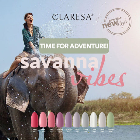 Claresa UV-LED-Gel-Nagellack, 5 ml, Grau 206 Savanna Vibes
