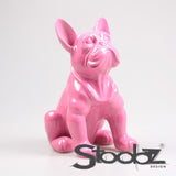 Stoobz Design Französische Bulldogge Fuchsia 27x20x37cm