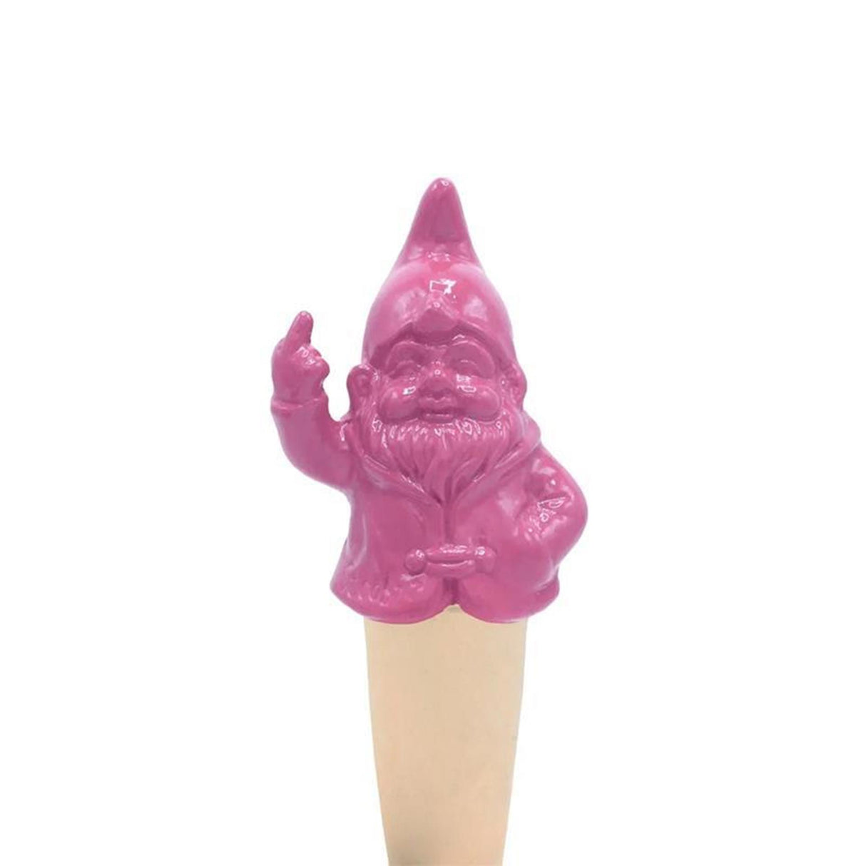 Stoobz design stoobz gnomy self-watering f*ck you kabouter fuchsia 6x4,5x16,5cm