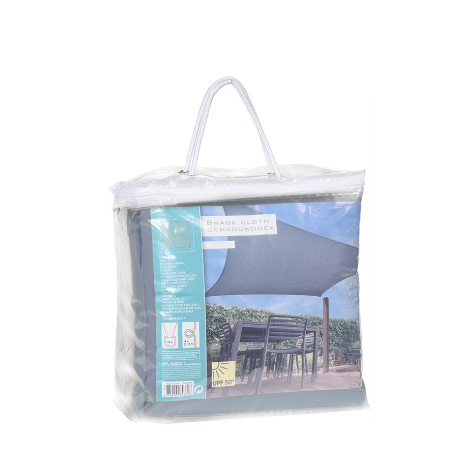 Prograrden Schatten Stoff Quadrat 3x3 m blau