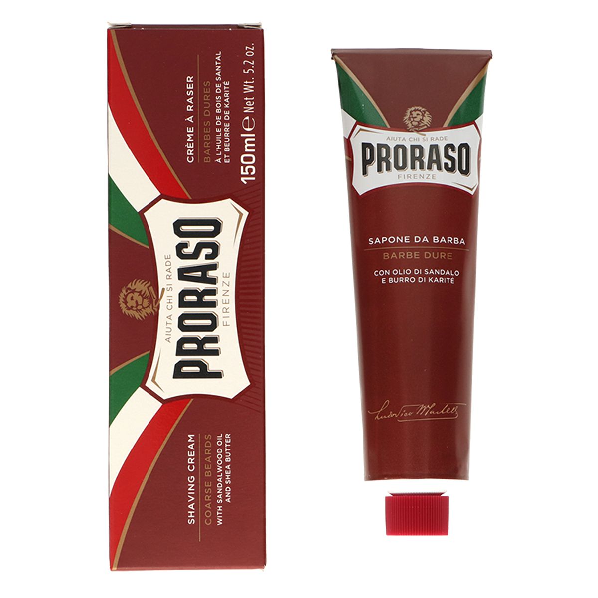 Proraso Rasiercreme Sandelholz, Tube 150 ml