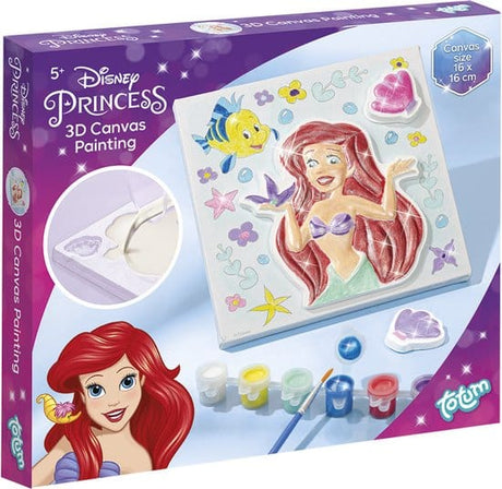 Einführung in das Disney Princess Totum-Bastelset: Erstellen Sie ein 3D-Prinzessin-Gemälde von Ariel auf Leinwand