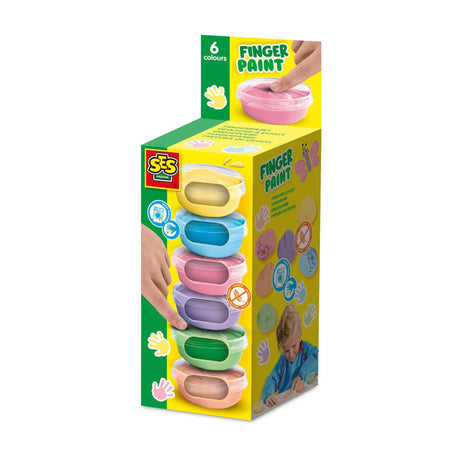 Ses Fingerfarbe Pastell 6 Farben x 45 ml