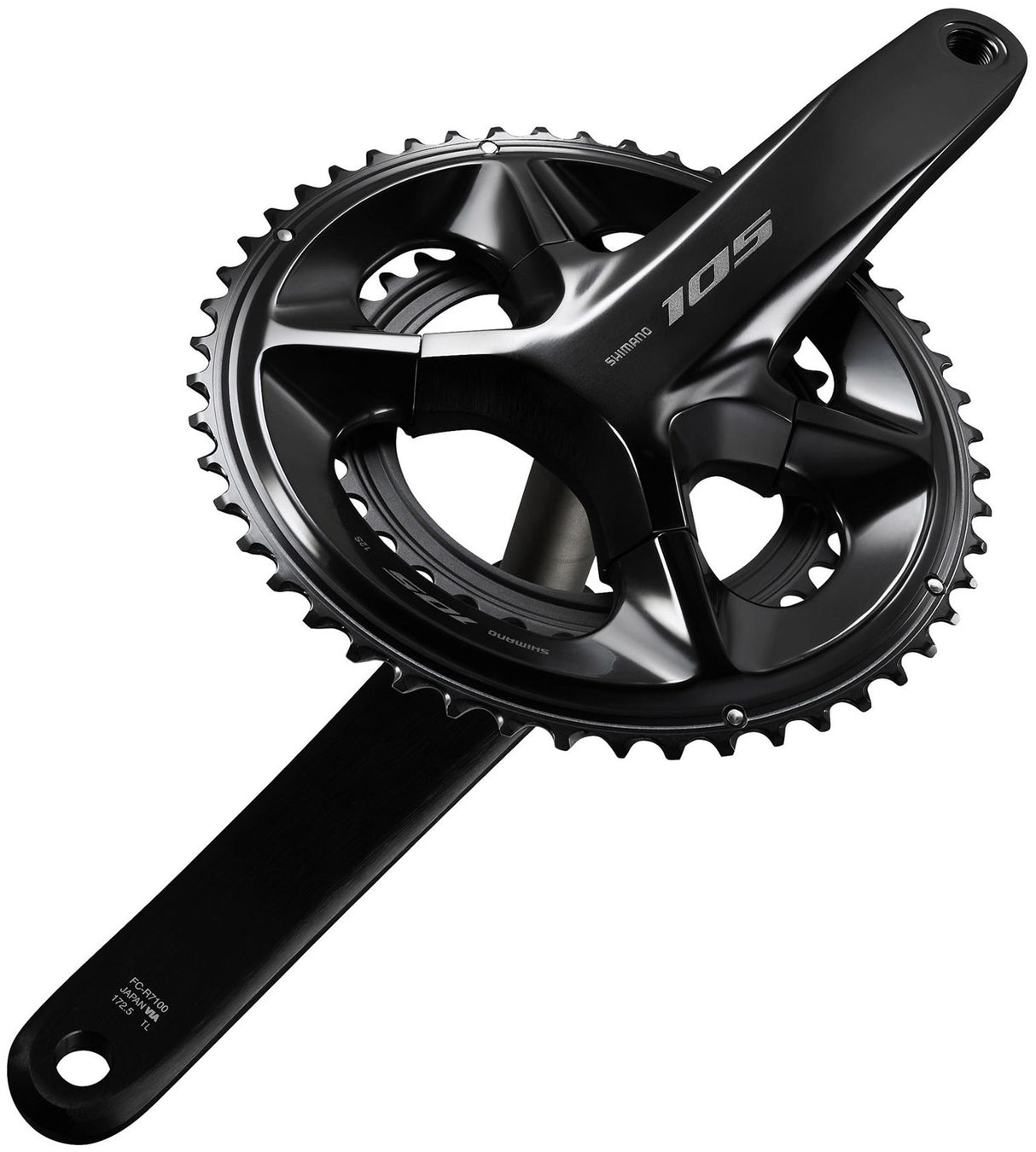 Shimano Kurbelgarnitur 105 fc-r7100 Shim.krg 105 fcr7100 52 36 165 schwarz 12f ht2