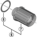 Shimano benelux b.v. Shimano Y3Ex98030 Kassettenkörper 10 11-Gang FH-RS770 Ultegra