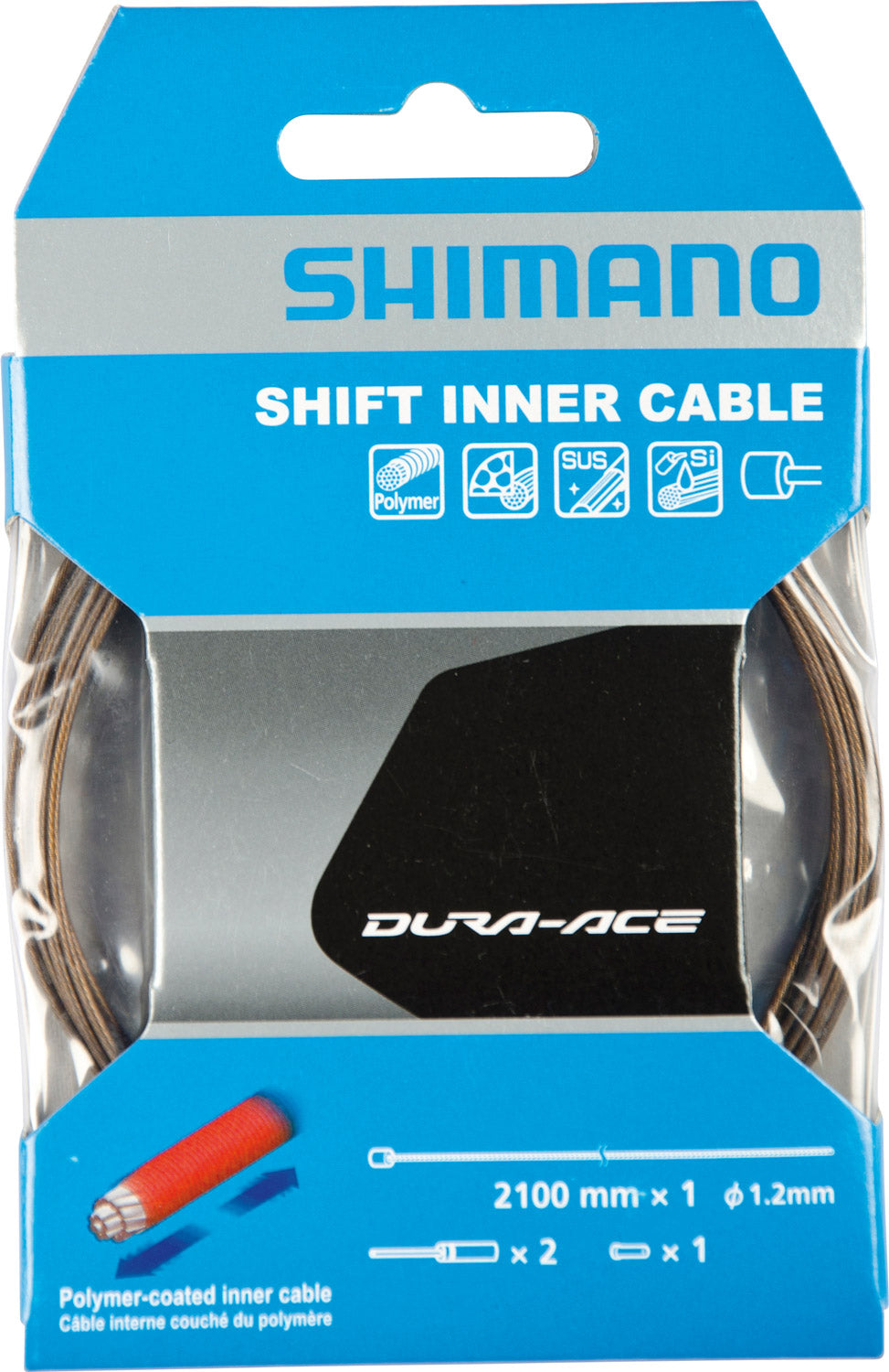 Shimano-Polymer-Schaltinnenkabel 1,2 mm