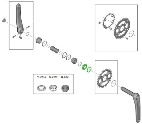 Shimano Sicherungsring für fc-m8100 m7100