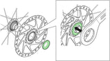 Shimano-Sicherungsring für externe 15-20-mm-Steckachsen