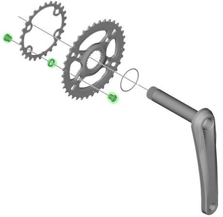 Shimano xt Kettenblattschrauben für fc-m8100-2 m8120-b2 (4 Stück)