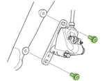 Shimano-Bremssattel-Befestigungsschraube Typ A für die flache Montage vorne