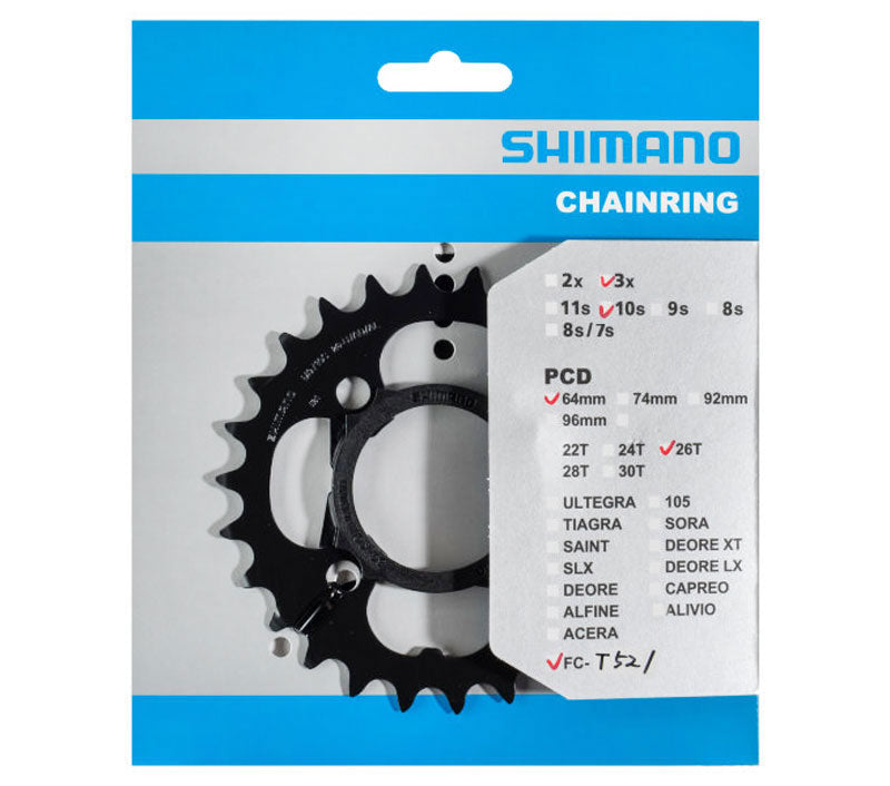 Shimano chainring for fc-t521 48 36 26t