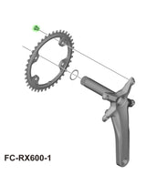 Shimano fc-rx610 rx600 u8000 m6000 m510 Kettenblattschrauben